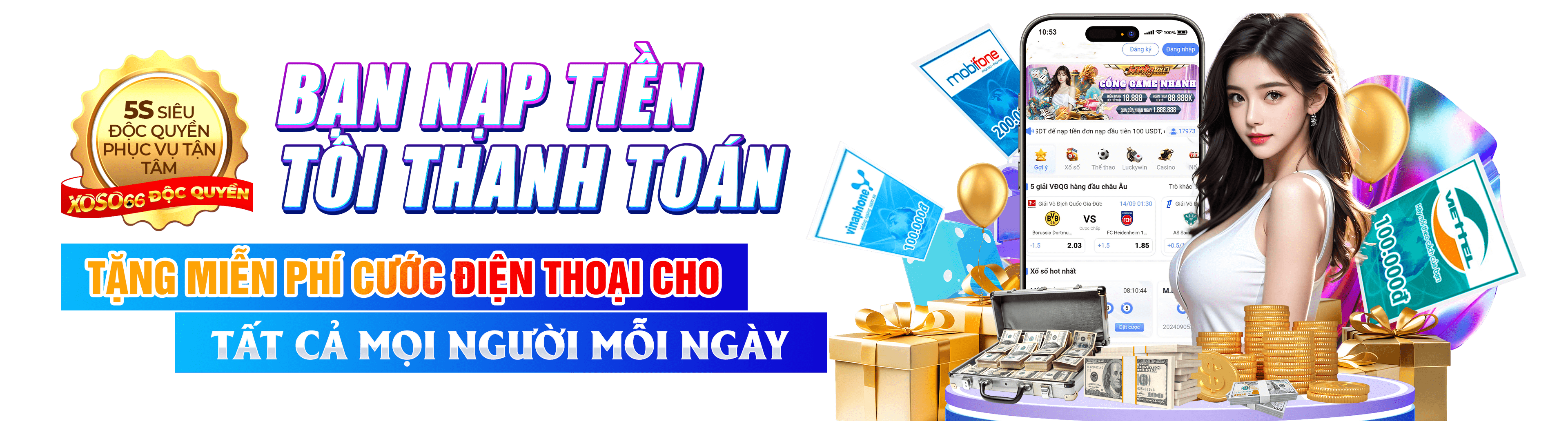 Hình ảnh quảng cáo của qh235 hiển thị nền tảng và các lợi ích