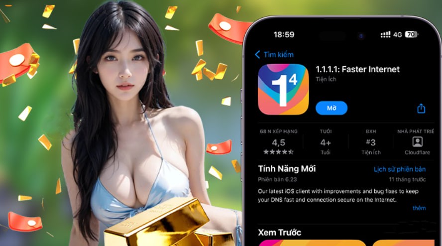 Hình ảnh quảng cáo của qh235 hiển thị nền tảng và các lợi ích